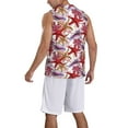 thumbnail image 2 of Naloa Coral Reef Basketball Jersey Reversible Men's Mesh Athletic Sports Shirts Training Practice S-4XLLarge, 2 of 6