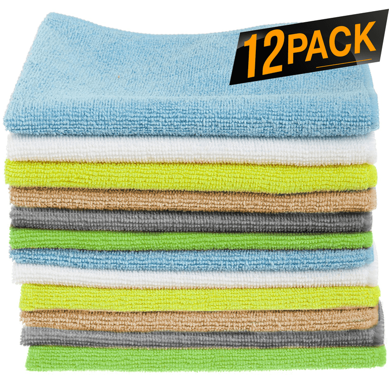 The Clean Store Microfiber Towels (48 Pack) - 16x12 Inches - Multi Color -  Contemporary/Modern Kitchen Towels in the Kitchen Towels department at