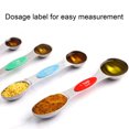 thumbnail image 5 of Moxufan 9Pcs/Set Measuring Scoop with Scale Easy to Clean Stainless Steel Double Head Measuring Spoons Set Kitchen Tools ,Multicolor, 5 of 8