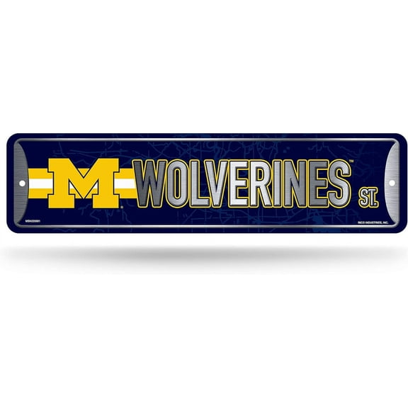 Rico Industries Michigan (4" x 15") Metal Street Sign Décor
