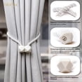 thumbnail image 2 of Minzimin Magnetic Curtain Tiebacks, Curtain Ties, No-Drill Holdbacks, 2 of 8