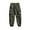 Olive Green, variant on ZQUUVOU Men's Cargo Pants Cotton Drawstring Solid Color Zipper Pockets Elastic Waist Full Length Pants Olive Green