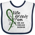 thumbnail image 3 of Inktastic Life Grows On- Be an Organ Donor Boys or Girls Baby Bib, 3 of 4