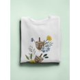 thumbnail image 3 of Floral Hanukkah B Sweatshirt Women -Grace Popp Designs, Female x-Large, 3 of 4