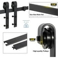 thumbnail image 4 of BuySphere 6.6FT Barn Door Hardware Kit Single Sliding Door Rail Track with Roller Stopper,Heavy Duty,Slide Smoothly Quietly,Easy Install with Installation Instruction, Fit 36"-40" Wide Door Panel, 4 of 17
