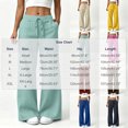 thumbnail image 4 of VBVC Women's Cotton Linen Pants with Pockets , Drawstring Wide Leg Sweatpants For Women, S-3XL, 4 of 9