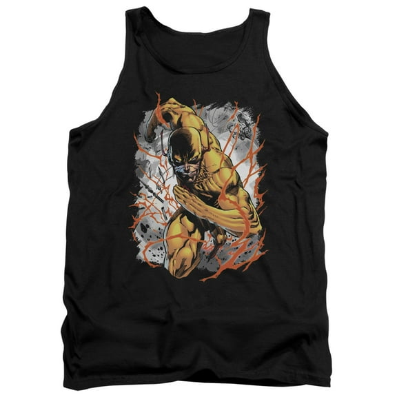 JLA Justice League Reversed Adult Tank Top Black