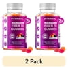 (2 pack) Vitamatic Prebiotic Fiber Gummies for Adults - 7G Fiber Extra Strength - Zero Sugar Added - 60 Pectin Based Gummies - Digestive Health & Regularity Support
