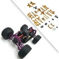 thumbnail image 6 of Almencla 1/14 Scale RC Car Metal Upgrade Kits Front Rear Steering Tie Rod s Steering Cups for 14210 DIY Modified RC Hobby Car Gold, 6 of 8