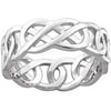 Celtic Knot Wedding Band in Sterling Silver