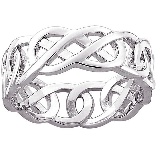 Celtic Knot Wedding Band in Sterling Silver
