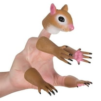 LAMIRO Animal Squirrel Finger Puppet Funny Toys Puppet Show Theater Props Novelty Toys Gifts