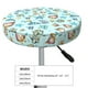 thumbnail image 4 of Balery Sea Shells 2 Fundas de asiento para taburete de bar redondo de tela de terciopelo ajustables que protegen de arañazos y manchas para sillas de 14 a 17 pulgadas.-12 inch, 4 of 7