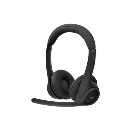 Logitech - Zone 300 Wireless Bluetooth On-ear Headset With Noise-Canceling Microphone - Black