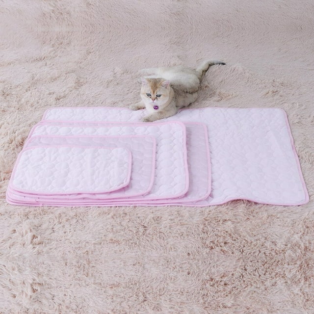 Tapis d'Été pour Animaux de Compagnie Tapis de Glace pour Chien Chenil Tapis de Soie Glacée pour Animaux de Compagnie Tapis Rafraîchissant pour Chat Fournitures pour Animaux de Compagnie Lit pour Chien Tapis pour Animaux de Compagnie