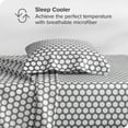 thumbnail image 7 of Bare Home Ultra-Soft Sheet Set - Premium 1800 Collection - Deep Pockets - 3-Pieces - Twin XL, Pennytile - Gray/White, 7 of 7
