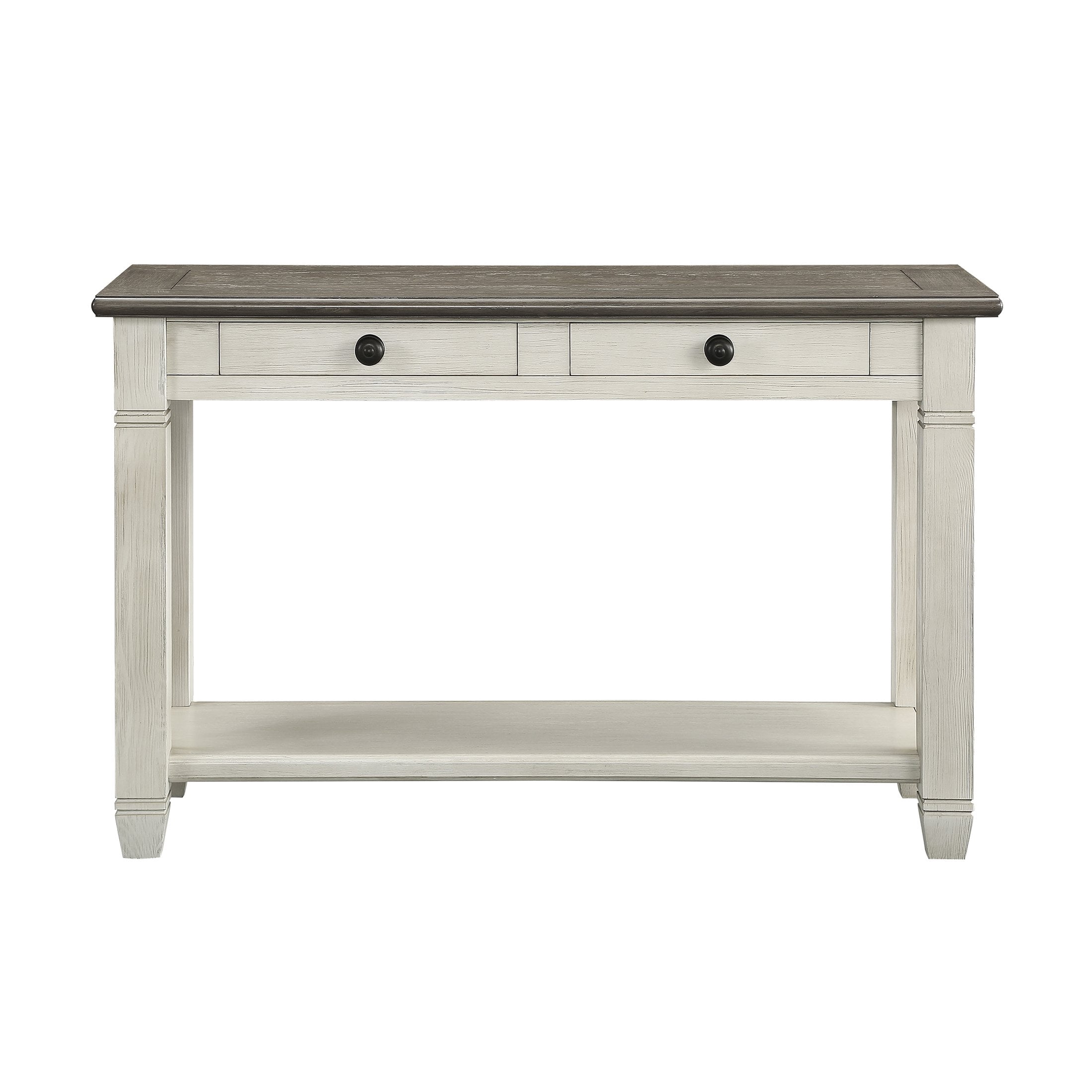 OakvillePark Bedos Sofa Table, Rosy Brown/Antique White