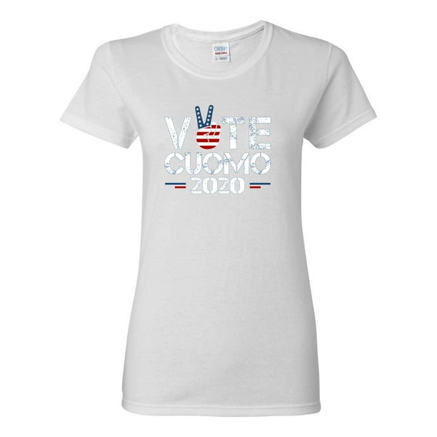 Wild Bobby Andrew Cuomo 2020 Vote Womens Political Graphic T Shirt White Large Walmart Com Walmart Com