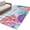 LightBLue, variant on Coastal Coral Area Rugs 8'x10', Washable Small Throw Rugs for Living Room Patio, Summer Underwater Seaweed Starfish Ombre Blue Indoor Outdoor Rug Non-Slip Low Pile Carpet Runner Reversible Floor Mats
