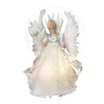 Kurt Adler 14-Inch Multi Fiberoptic Angel Treetop