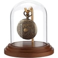thumbnail image 1 of Vitrina de reloj de bolsillo con forma de cúpula y gancho de 4,2" x 4", vitrina decorativa de cristal con base de madera y plantas., 1 of 9