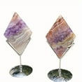 thumbnail image 2 of 1pc Natural Diamond-Cut Purple Quartz Point | Geometric Energy Generator | 4.7" Sacred Proportions, 2 of 8
