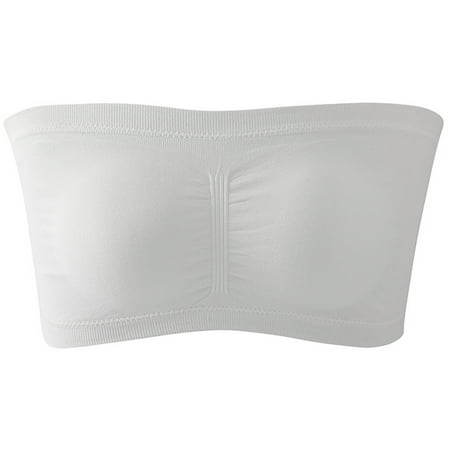 

New Strapless Padded Bralette Classic Layering Wireless Bra Detachable Pad For Women