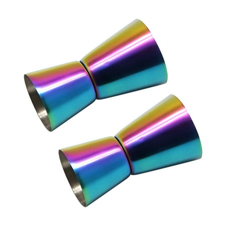 

Shuzyun Clearance Sale 2pcs Cocktail Jigger Craft Measure Cup Pourer Stainless Steel Double Spirit Wine