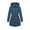 Navy, variant on Wensltd Quilted Jacket for Women Hooded Long Sleeve Zip Up Cotton Coat Mid Length Winter Trendy Outdoor Jacket Blue