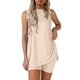thumbnail image 1 of Pijama PRETTYGARDEN Conjunto de 2 Piezas para Mujer con Shorts Beige Talla L, 1 of 8