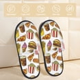 thumbnail image 2 of House Slippers for Women Men - Cute Food Fries Pizza Drink Lightweight House Shoes Fuzzy Slippers, Soft Slip-On Cozy House Slippers for Woman Indoor Outdoor, 2 of 7
