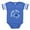 Royal Blue, variant on CafePress - Chapel Hill Basketball 2 - Cute Infant Baby Football Bodysuit