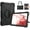 Black, variant on REQO Compatible with Samsung Galaxy Tab S8+/S7+/S7 FE 12.4 inch:with Pen Holder Portable Hybrid Shock-Proof Cover with 360° Rotatable Hook&Loop Handle,Kickstand,Shoulder Strap