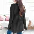 thumbnail image 4 of Pull Hiver Cardigan Manches Longues Boutonnage Ouvert sur le devant avec Poche, 4 of 5