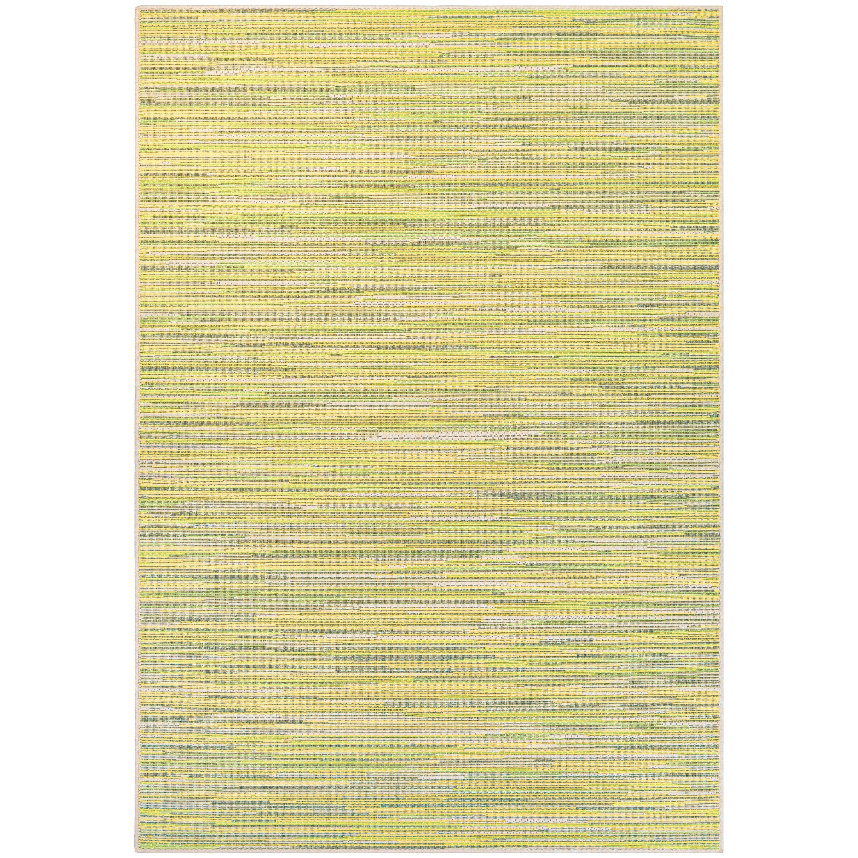 Dream House Rugs Samantha Yacht Sand Lemon Lime Indoor Outdoor Rug