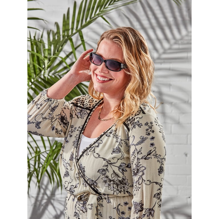 Foster Grant Rectangle Fashion Sunglasses - Walmart.com