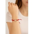 thumbnail image 2 of Sterling Silver Large Open Large Heart red cord adjustable  bracelet  sizes 6 to 8 inches, 2 of 4