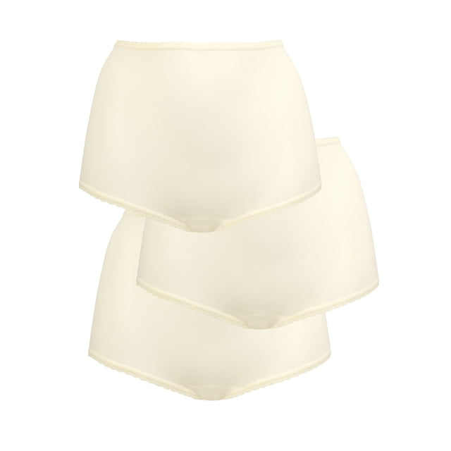 Bali Womens Skimp Skamp Brief 3-Pack, 6, Moonlight/Moonlight/Moonlight