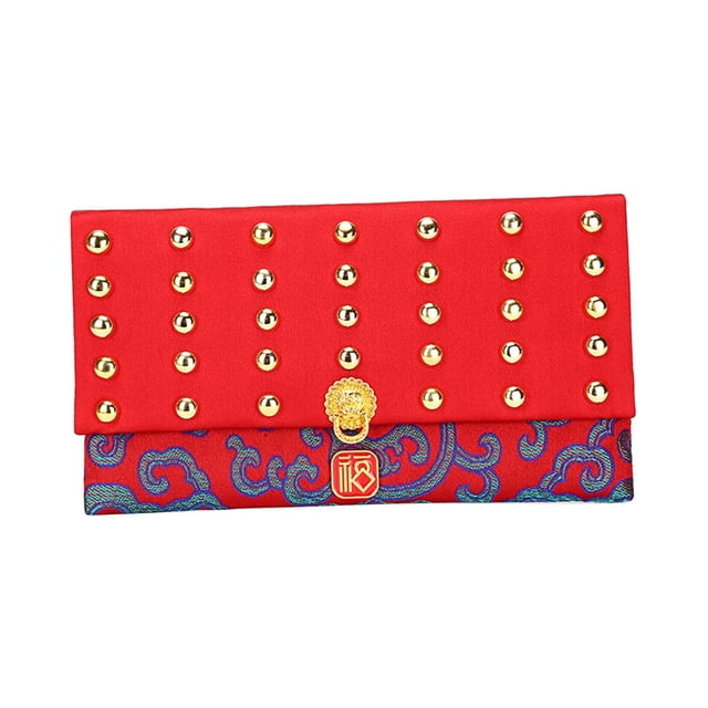 Sobres rojos del Año Nuevo Lunar chino, sobres del Festival de Primavera, dinero de la suerte Azul intenso