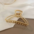 thumbnail image 5 of Fashion Simple Metal Open Shape Hair Claw Clips, Gold Hair Accessories for Women,Geometric elegant hair clip claw clip, 5 of 7