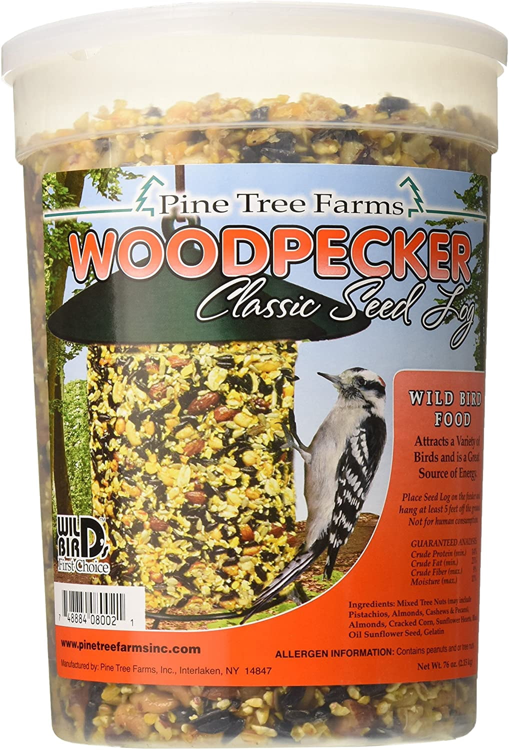 Pine Tree Farms Woodpecker Classic Seed Log