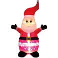 3.5ft Santa with Disco Lights Lighted Christmas Inflatable by Seasonal LLC