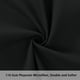 thumbnail image 4 of Juego de 2 fundas de almohada PiccoCasa con cremallera para almohadas corporales, negro reina, 4 of 7