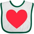 thumbnail image 3 of Inktastic Valentine's Day Red Heart Boys or Girls Baby Bib, 3 of 4