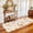 Beige, variant on YOUFORTONG 2x6 Washable Runner Rug, Non Slip Floral Vintage Scalloped Low Pile Carpet, Stain Resistant Soft Thin Rug for Entryway Kitchen Laundry Bedroom Bathroom,Green