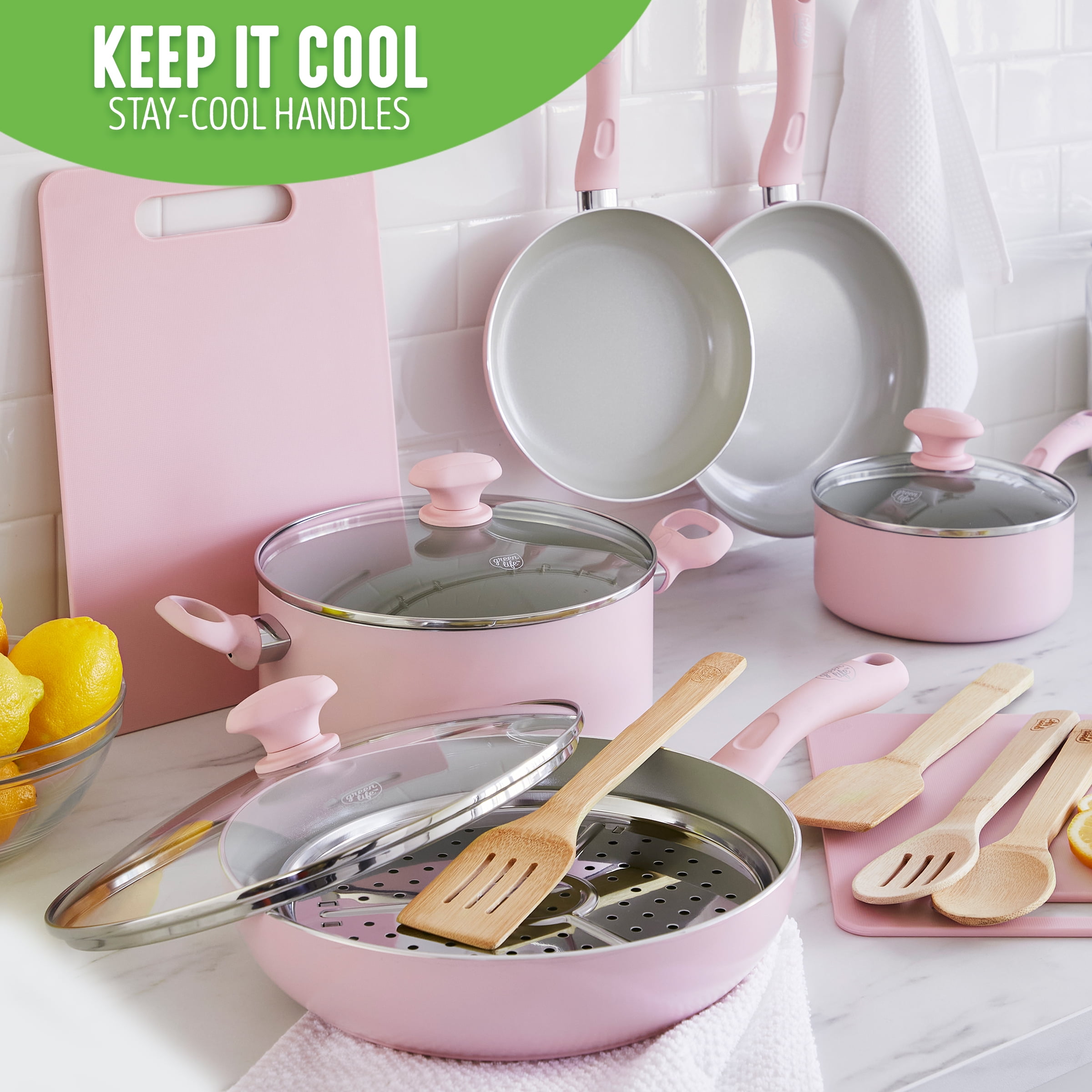 Give your Kitchen the Feminine Touch with these Cool Pink Pots and Pans