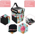 thumbnail image 2 of Cream Mini Trash Can Car Trash Bin Trash Can for Car - Foldable, with Lid, Leak-Proof, Hanging Storage Bag, 2 of 6