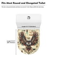 thumbnail image 5 of ZIATUBLES Toilet Bowl Lid Cover Breathable Soft Toilet Lid Dust Cover Stretchable Fabric Toilet Seat Lid Cover Fits Most Size Toilet Lids Fourth of July Decor Accessories, American Eagle, 5 of 6