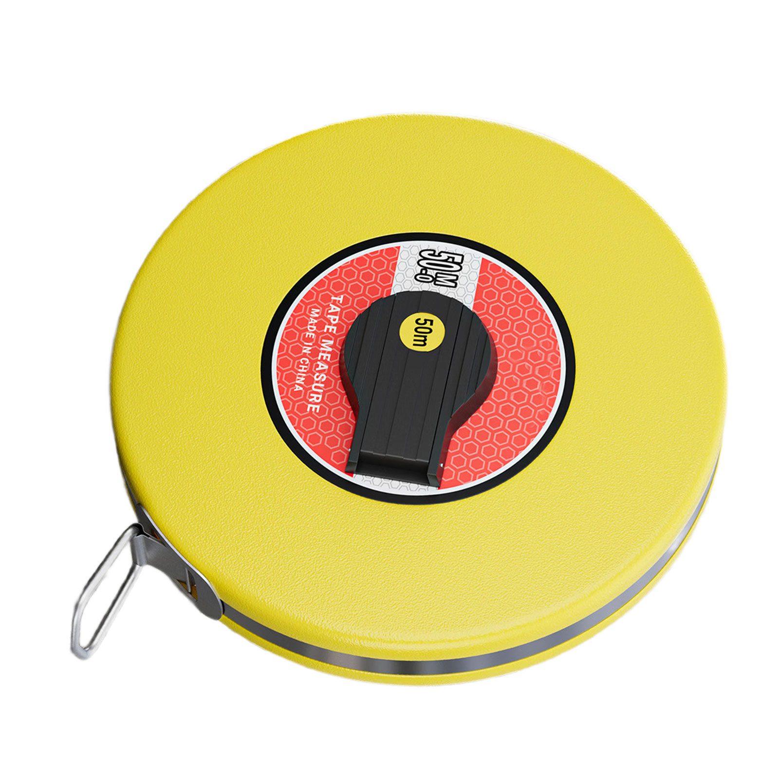 Reinforced Fiberglass Tape Measure Featuring ABS Impacts Resistant Case and Hand Crank Operate for Enhances Durability