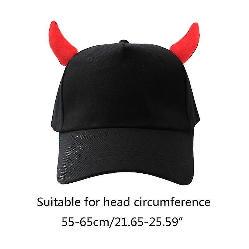 Devil Horn Cap Ox Horn Cap Color Sunscreen Halloween Holiday Party